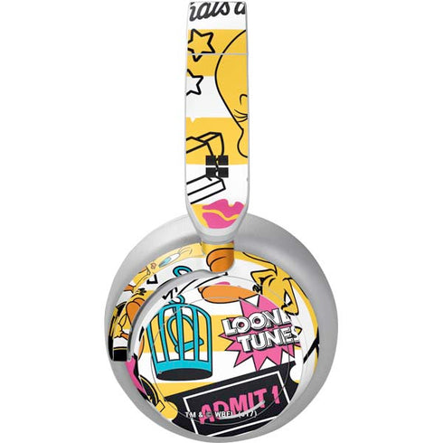 Looney Tunes Tweety and Sylvester Striped Patches Surface Headphones Skin